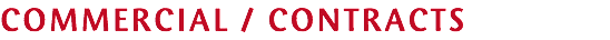COMMERCIAL / CONTRACTS